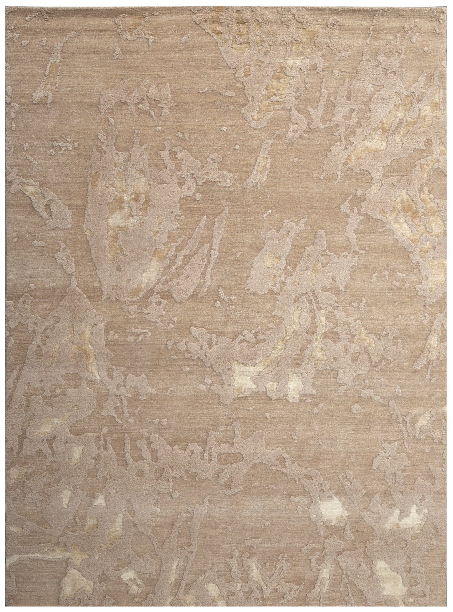 Tibetan weave modern designer rug, Llama and Lamb wool with pure silk,  363x273 cm | RUG#32082