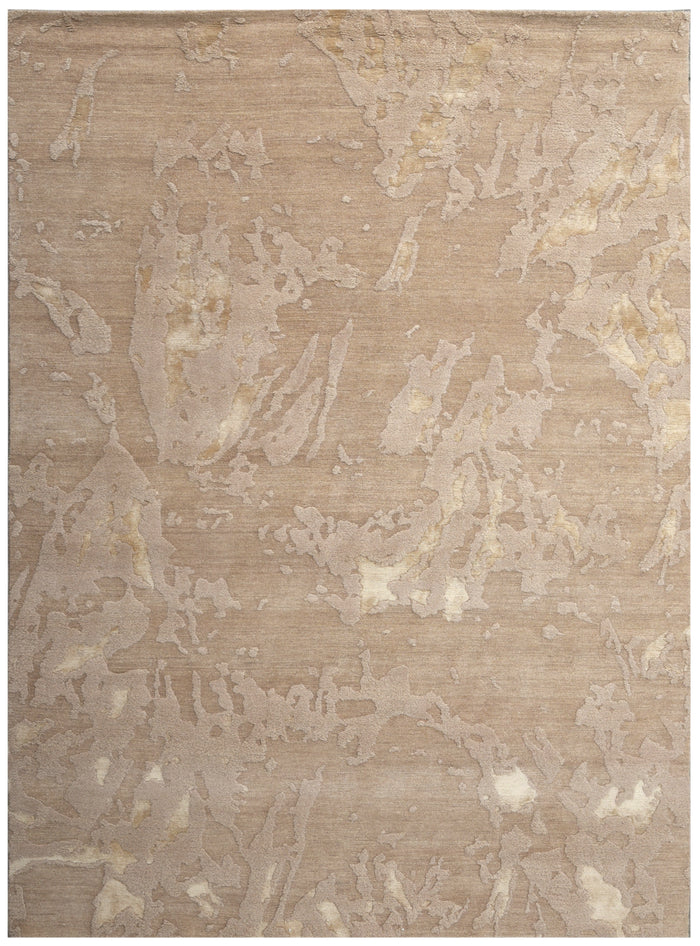 Tibetan weave modern designer rug, Llama and Lamb wool with pure silk,  363x273 cm | RUG#32082