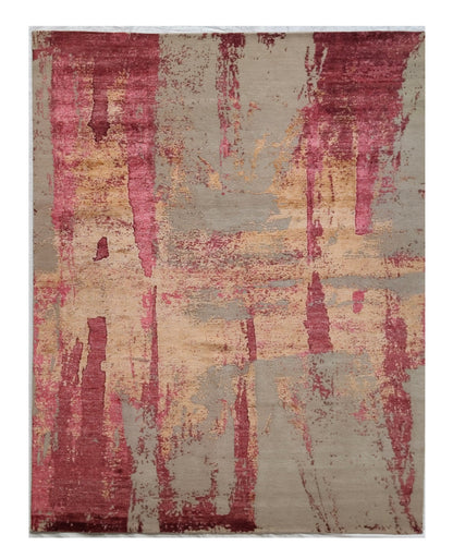 Superfine Tibetan Weave Modern Designer Rug 274x190 cm | Rug# 32231
