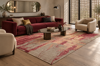Superfine Tibetan Weave Modern Designer Rug 274x190 cm | Rug# 32231