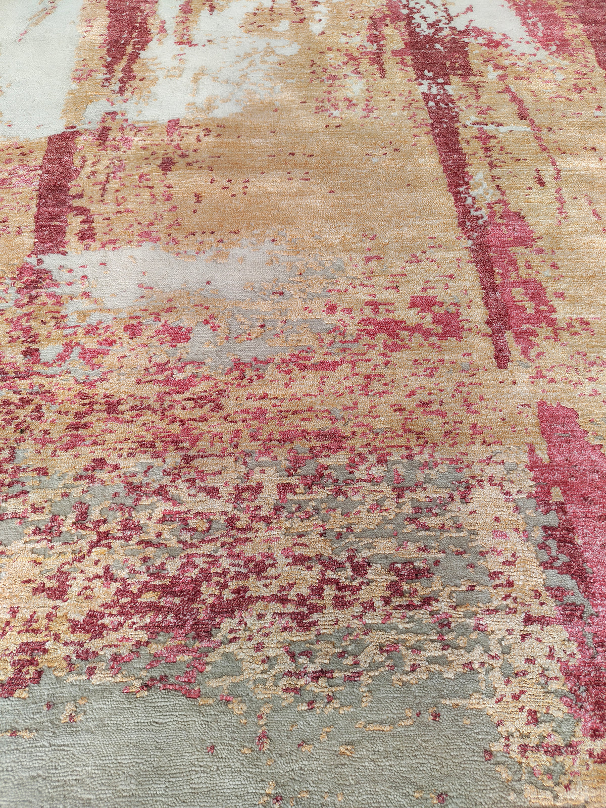 Superfine Tibetan Weave Modern Designer Rug 274x190 cm | Rug# 32231