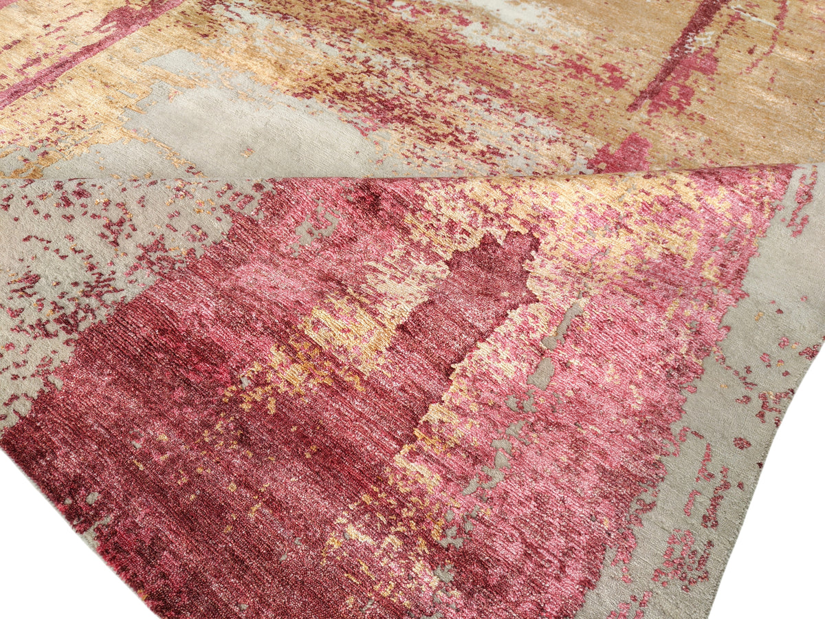 Superfine Tibetan Weave Modern Designer Rug 274x190 cm | Rug# 32231