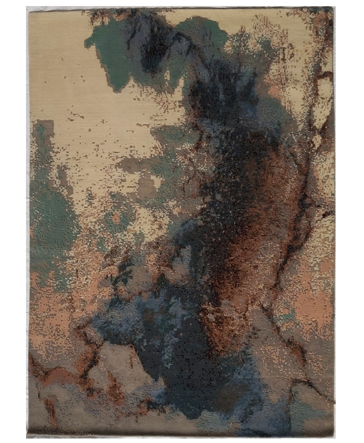 Superfine Tibetan Weave Modern Designer Rug 274x190 cm | Rug# 32232