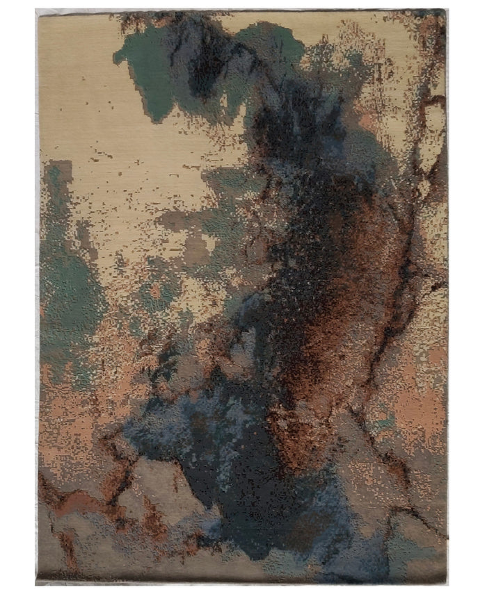 Superfine Tibetan Weave Modern Designer Rug 274x190 cm | Rug# 32232