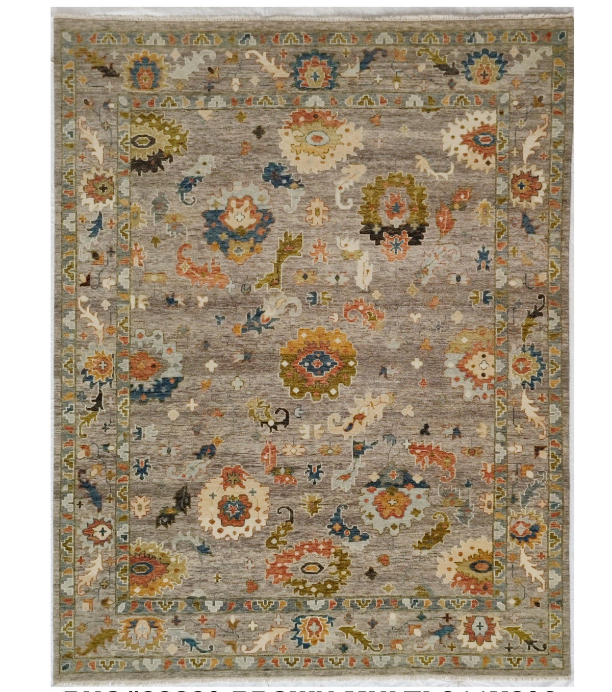 Hand-Knotted Agra Safavid Floral Rug 311x249 cm | Rug# 32234