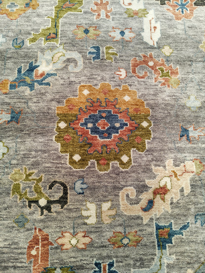 Hand-Knotted Agra Safavid Floral Rug 311x249 cm | Rug# 32234