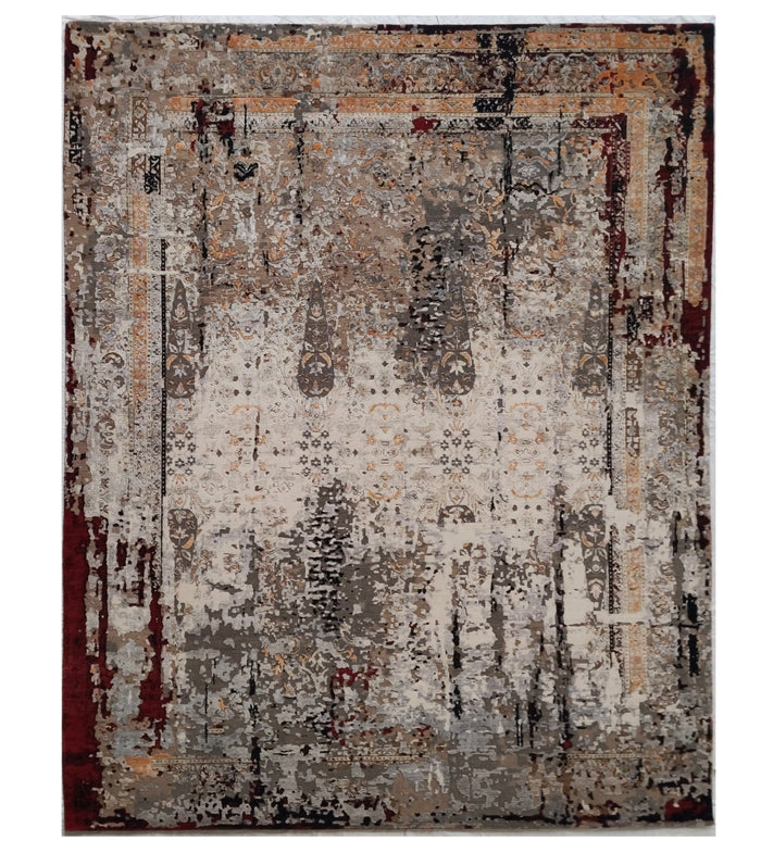 Transitional Modern Rug 300x242 cm | Rug# 32236