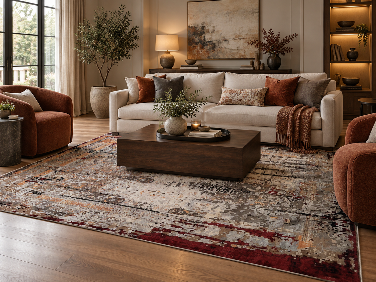 Transitional Modern Rug 300x242 cm | Rug# 32236