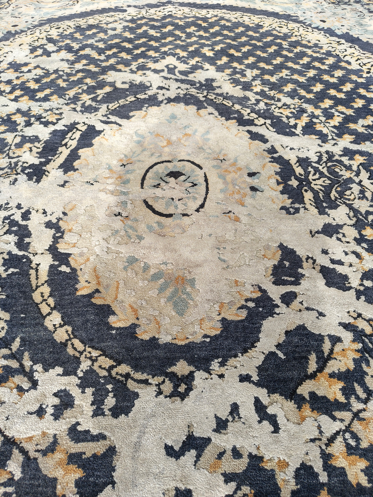 Transitional Aubusson Designer Rug 306x246 cm | Rug# 32240