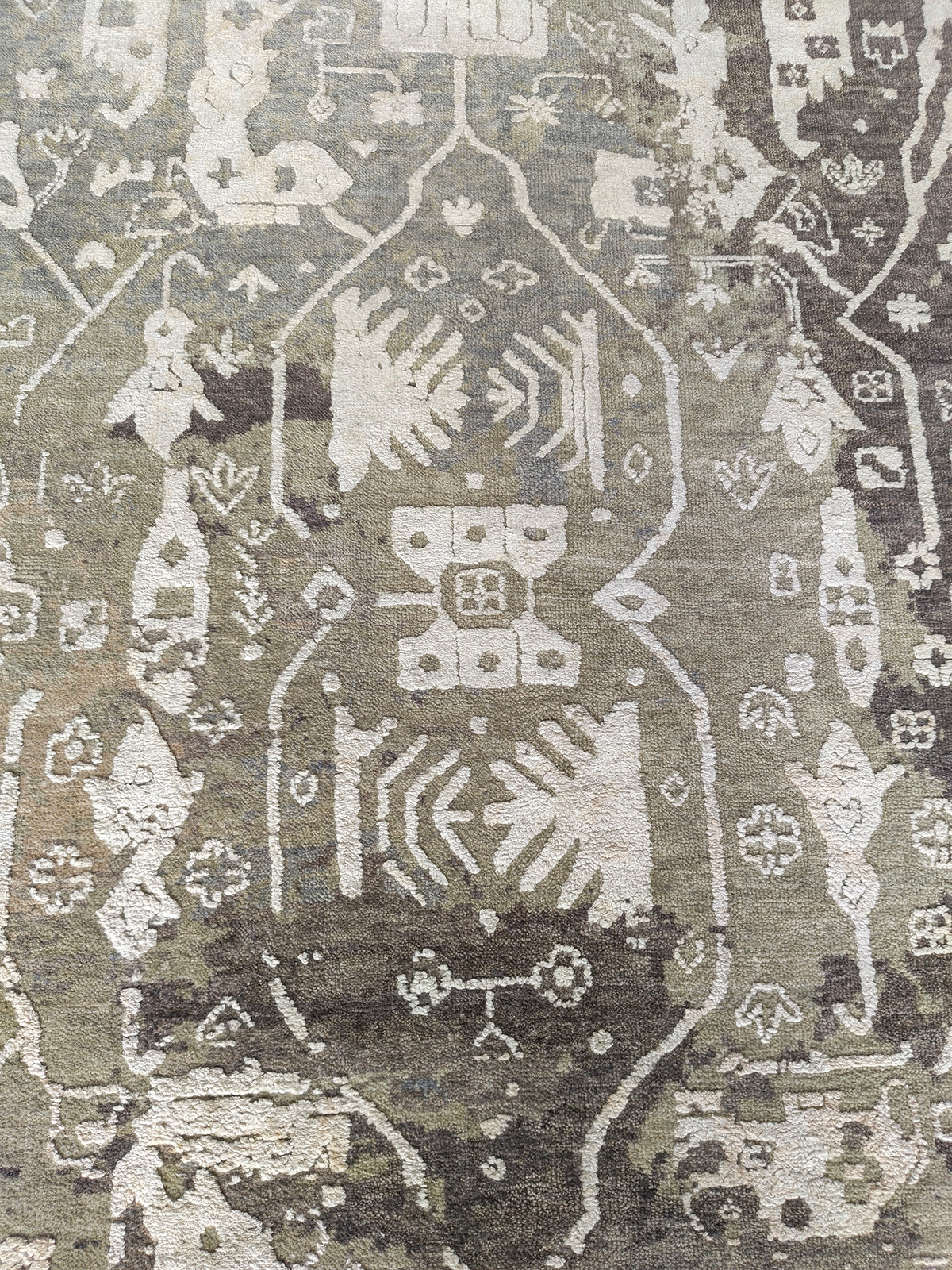 Transitional Oushak Designer Rug 300x242 cm | Rug# 32241