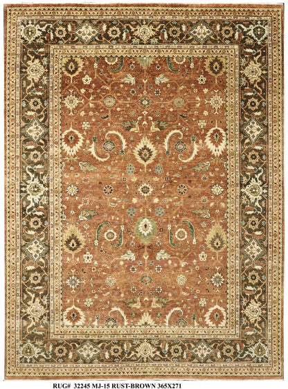 19th century  Serapi design, newly made Carpet, Jaipur India, 365x271 cm | RUG#  32245