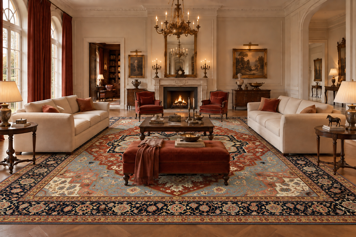 19th century Serapi-Heriz inspired main carpet 553X365 cm | RUG#  32246