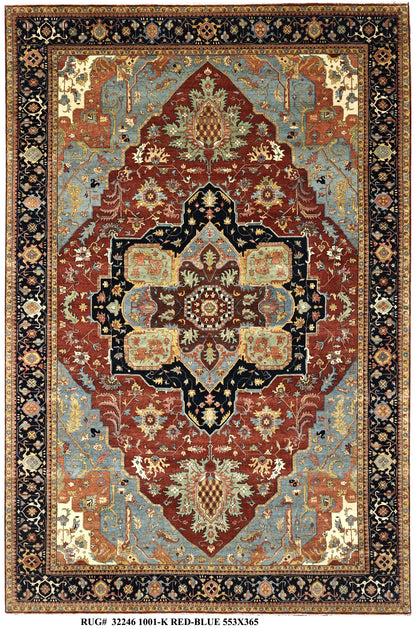 19th century Serapi-Heriz inspired main carpet 553X365 cm | RUG#  32246