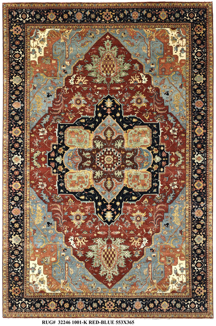 19th century Serapi-Heriz inspired main carpet 553X365 cm | RUG#  32246