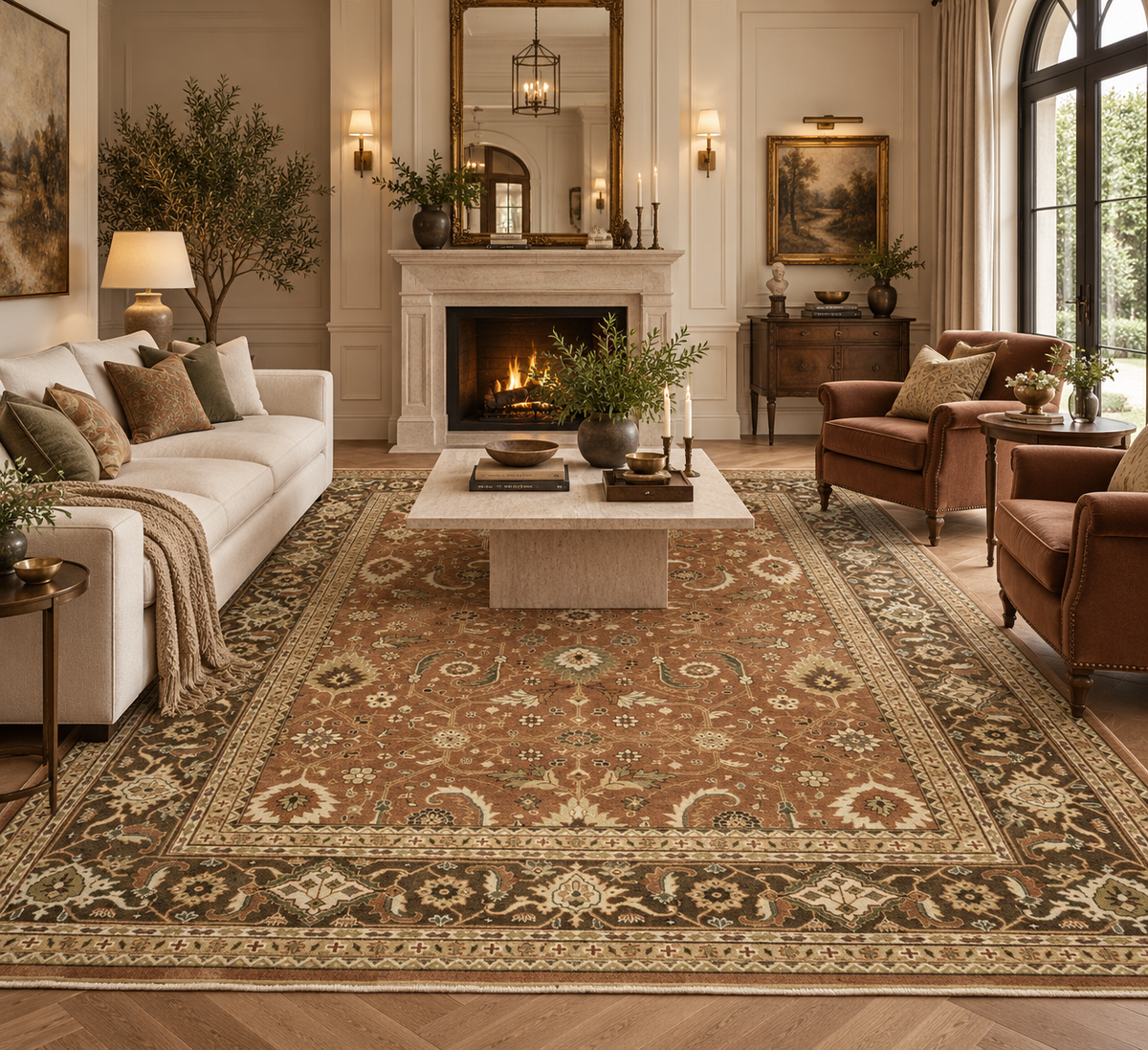 Oversize Serapi design Carpet, Jaipur India, 460x366 cm | RUG#  32248