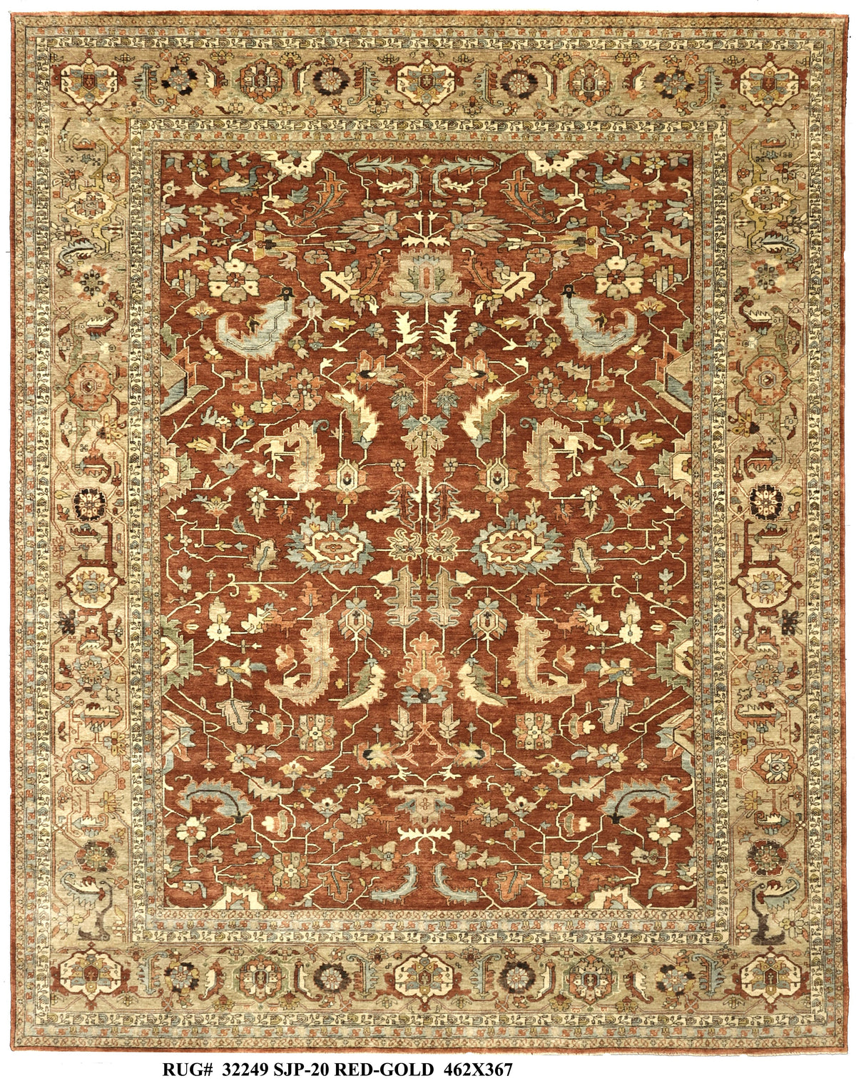 Custom-Made Jaipur Safavid Oversize Area Rug 462x367 cm | Rug#32249