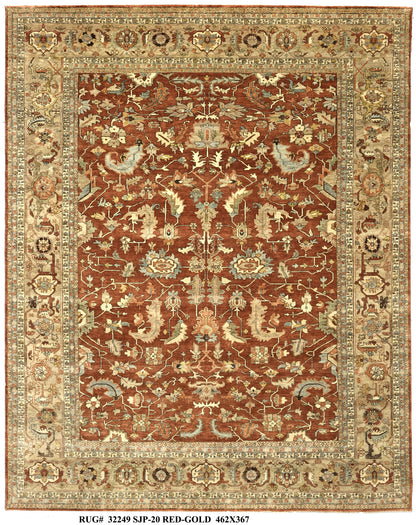 Custom-Made Jaipur Safavid Oversize Area Rug 462x367 cm | Rug#32249