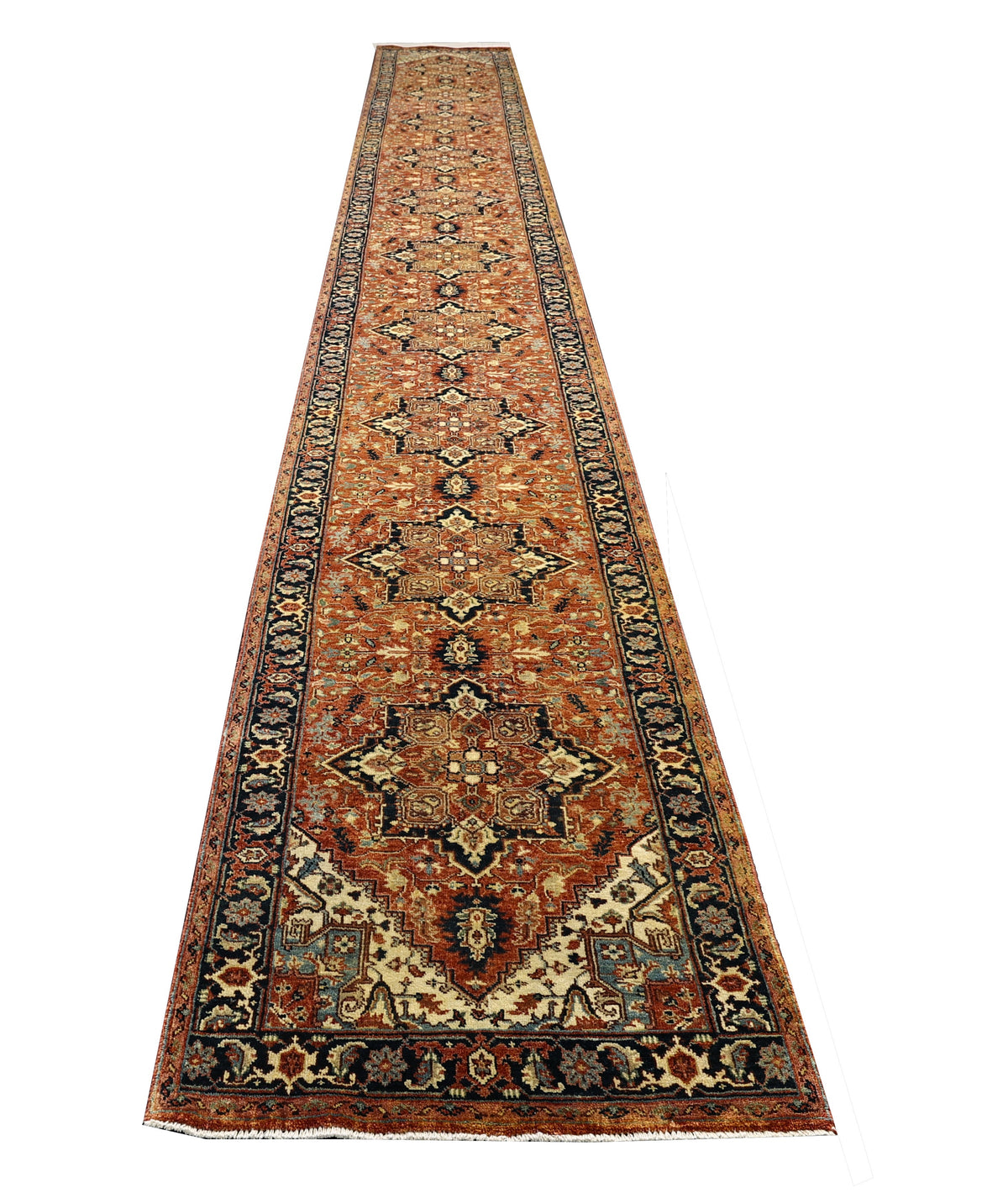 Custom-Made Jaipur Heriz Design Hall Runner 670x76 cm | Rug#32252
