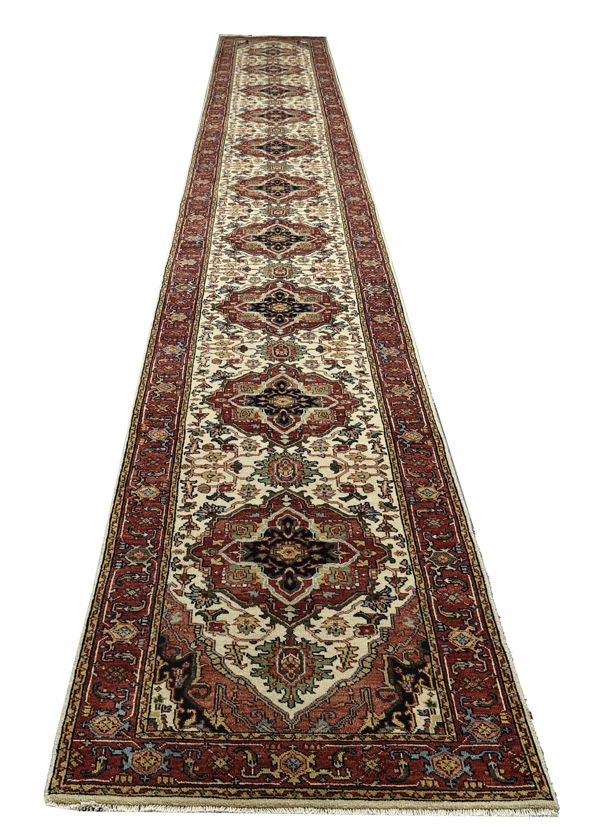 Custom-Made Jaipur Heriz Hall Runner 675x76 cm | Rug# 32253
