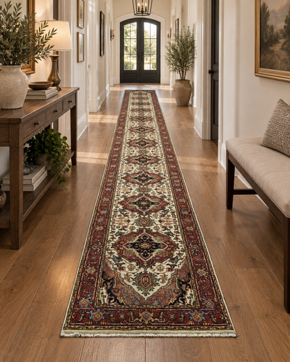 Custom-Made Jaipur Heriz Hall Runner 675x76 cm | Rug# 32253