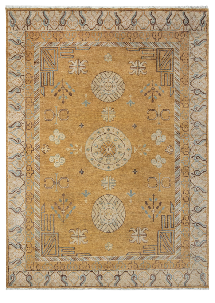 19th century Khotan Design Wool Rug 366×276 cm | Rug# 32501