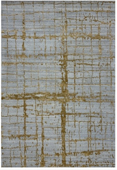 Modern Abstract Wool and Bamboo Silk Rug 240x170 cm | Rug# 32569