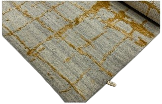 Modern Abstract Wool and Bamboo Silk Rug 240x170 cm | Rug# 32569