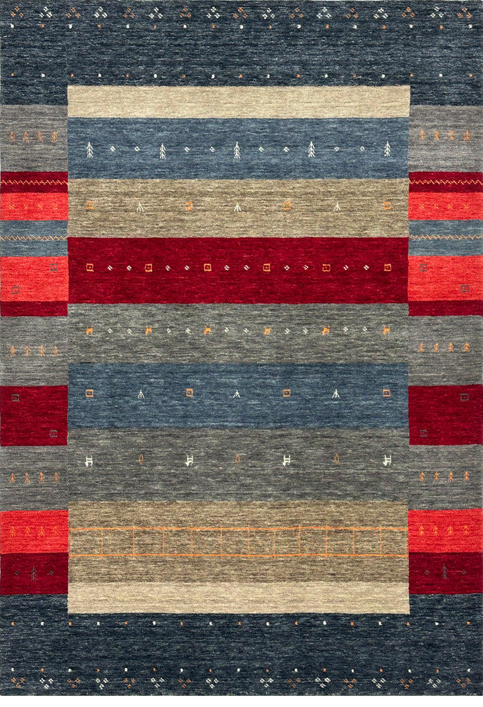 Indo Gabbeh Landscape Rug 240x170 cm | Rug# 32584