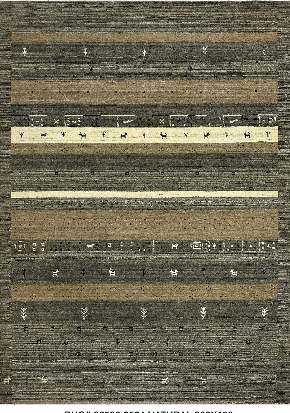 Modern Gabbeh Rug 200x150 cm | Rug# 32599