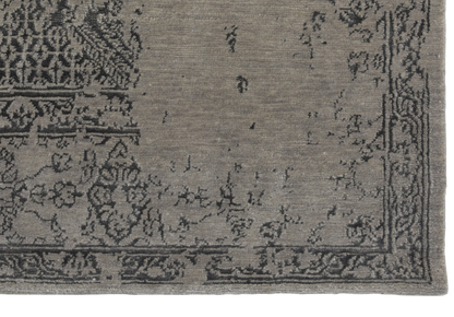 Hand-Knotted Modern Transitional Wool and Silk Rug 235x178 cm | Rug# 32633