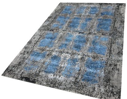 Modern Abstract Wool and Silk Rug 362×269 cm | Rug# 32637