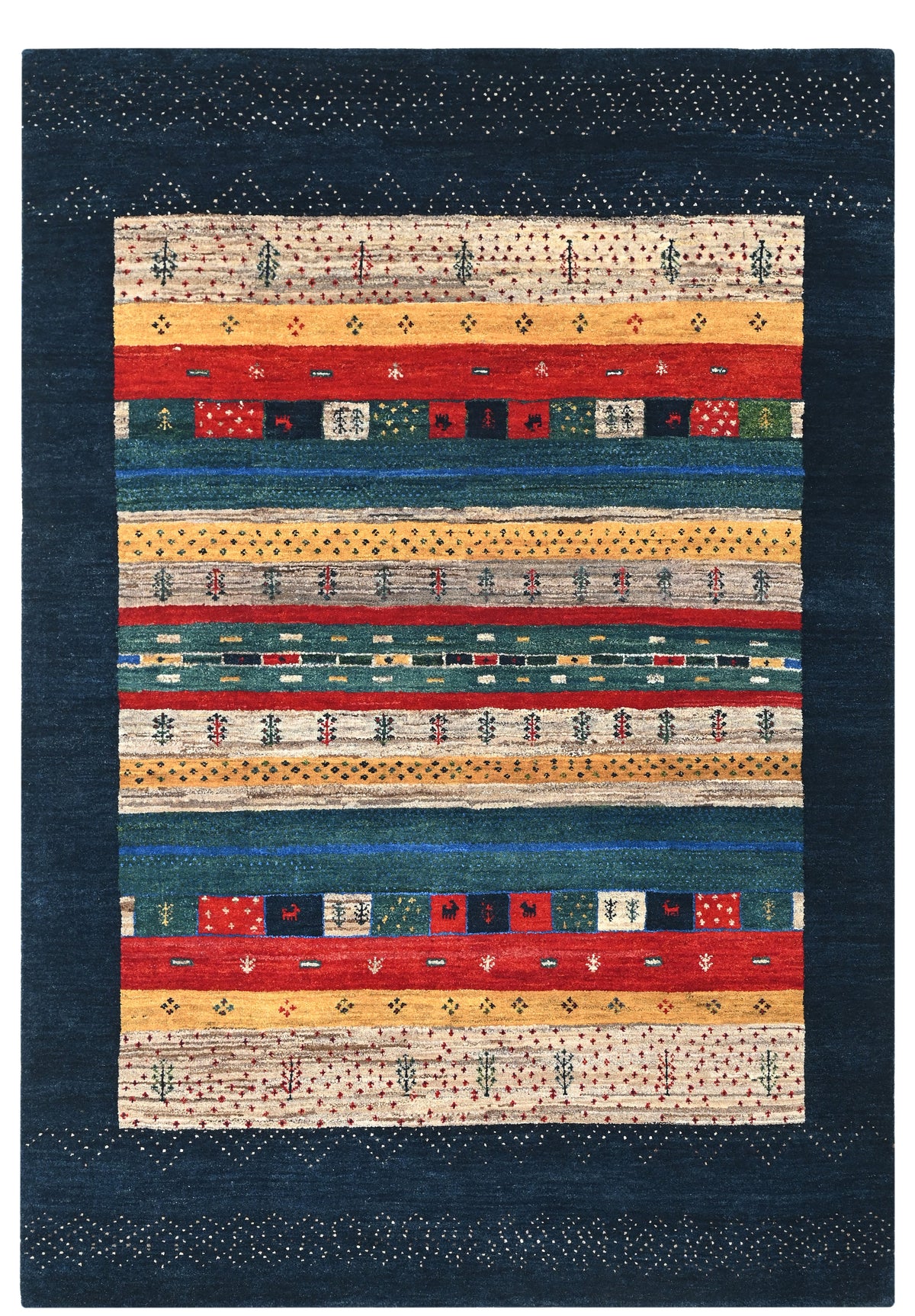Luri-Baft Gabbeh, Handspun Wool Rug 243x170 cm | Rug# 32645