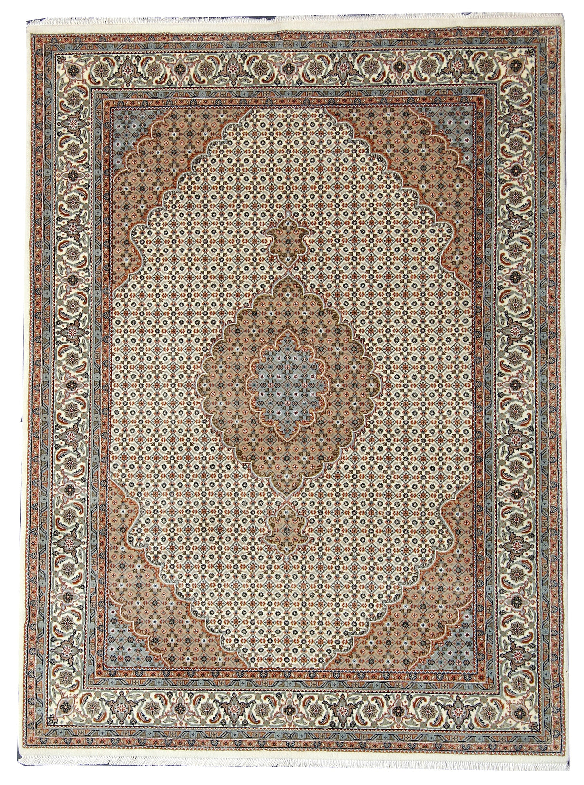 Superfine Indo Tabriz wool & silk  Rug 240x171 cm | Rug# 32649
