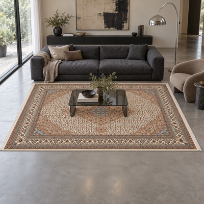 Superfine Indo Tabriz wool & silk  Rug 240x171 cm | Rug# 32649