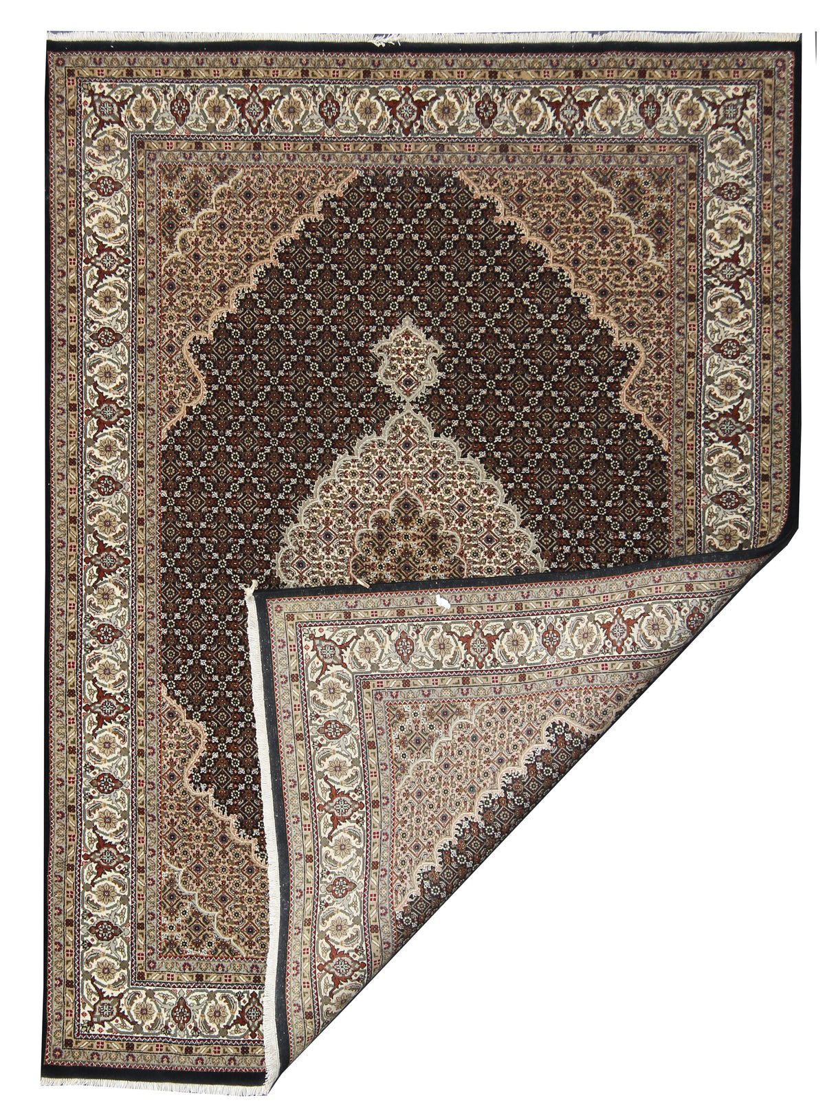 Superfine Indo Tabriz wool & silk Rug 237x173 cm | Rug# 32650
