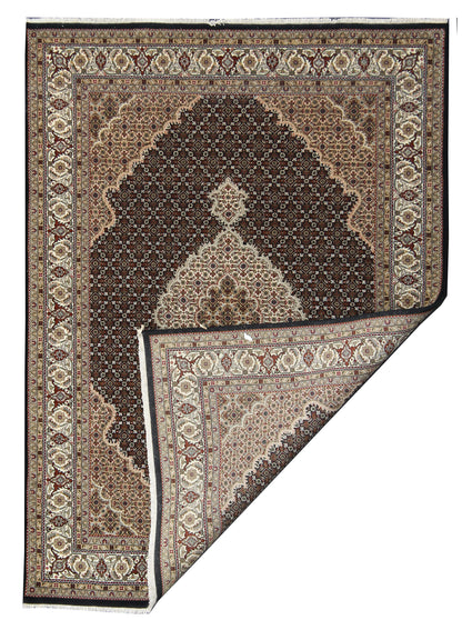 Superfine Indo Tabriz wool & silk Rug 237x173 cm | Rug# 32650