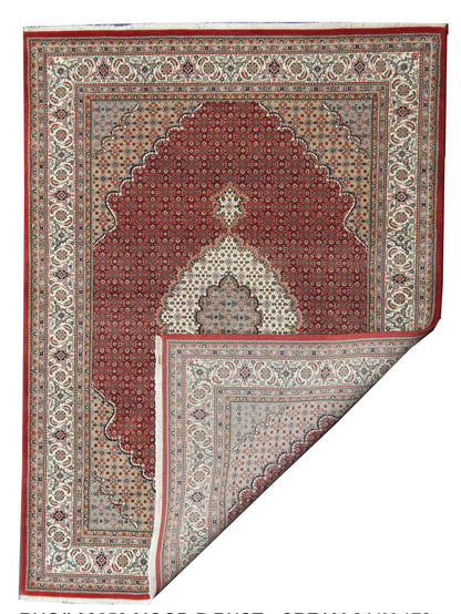 Hand-Knotted Indo Tabriz Herati Rug 241x173 cm | Rug# 32652