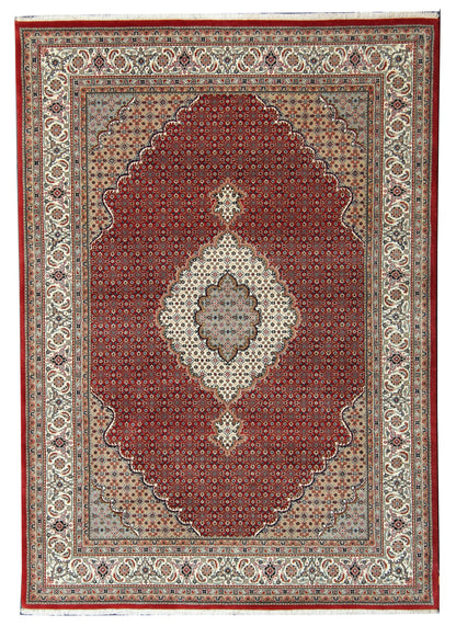 Hand-Knotted Indo Tabriz Herati Rug 241x173 cm | Rug# 32652