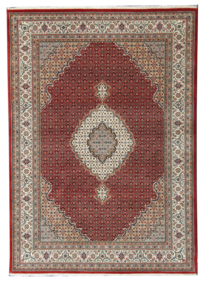 Hand-Knotted Indo Tabriz Herati Rug 241x173 cm | Rug# 32652