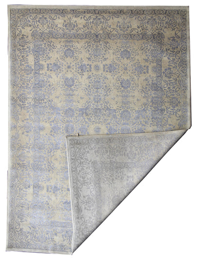 Transitional Classic Wool and Tencel Rug 365×276 cm | Rug# 32653