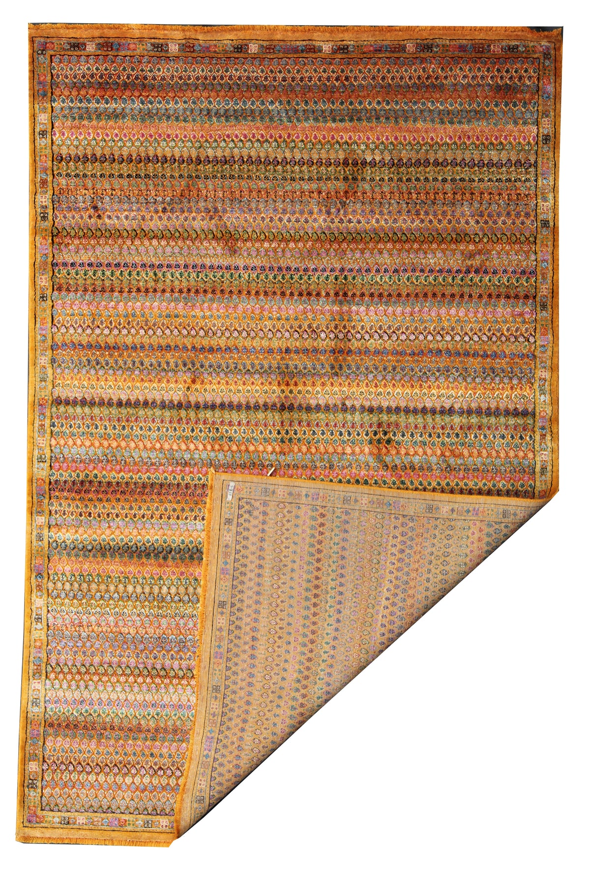 Modern Persian-Inspired Boteh-Mir Design Rug 299x198 cm | Rug# 32654
