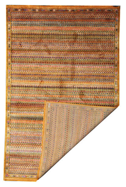 Modern Persian-Inspired Boteh-Mir Design Rug 299x198 cm | Rug# 32654