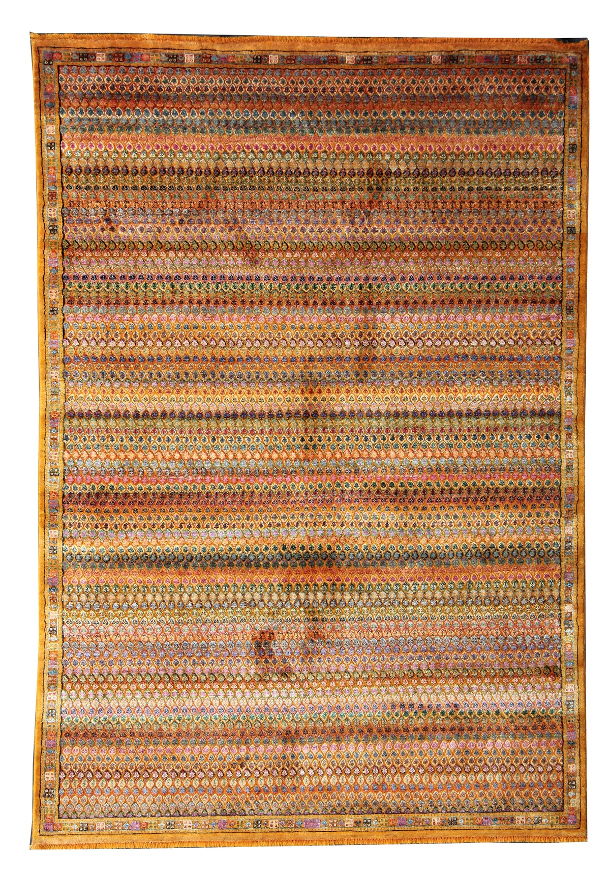 Modern Persian-Inspired Boteh-Mir Design Rug 299x198 cm | Rug# 32654