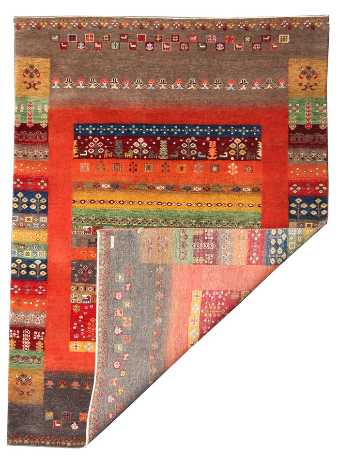Luri-Baft Gabbeh Landscape Rug 246x175 cm | Rug# 32668