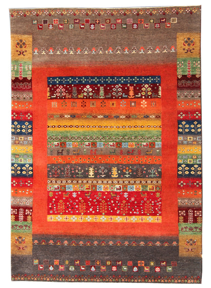 Luri-Baft Gabbeh Landscape Rug 246x175 cm | Rug# 32668