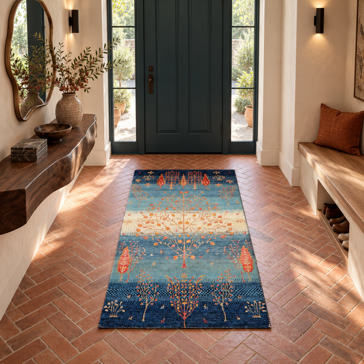 Luri-Baft Gabbeh Landscape Rug 148x76 cm | Rug# 32677