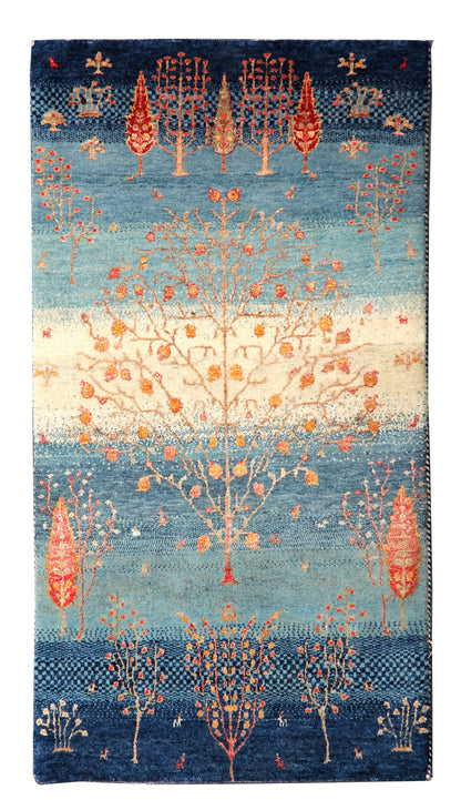 Luri-Baft Gabbeh Landscape Rug 148x76 cm | Rug# 32677