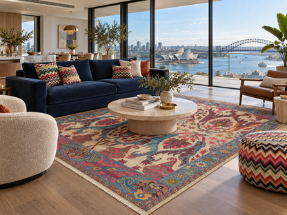 Custom-Made Transitional Garous Bijar Rug 302x244 cm | Rug# 32683