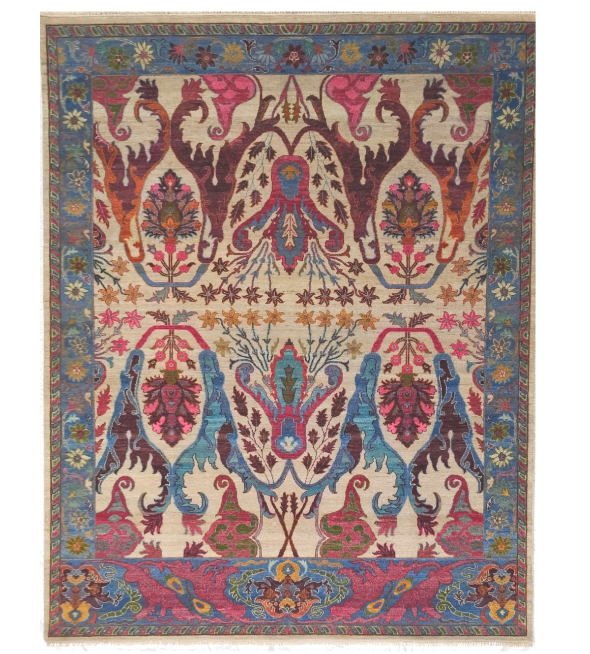 Custom-Made Transitional Garous Bijar Rug 302x244 cm | Rug# 32683