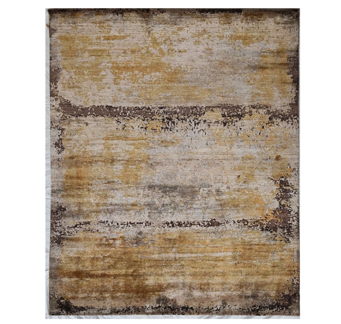 Modern Designer Wool & Silk Rug 300x240 cm | Rug# 32697